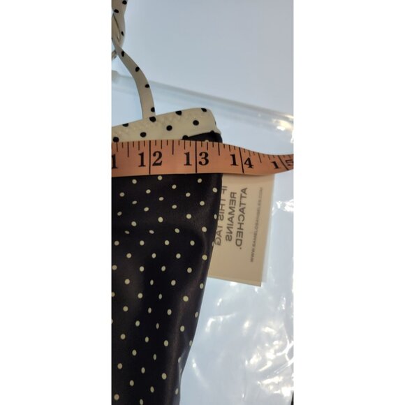 SAME Los Angeles Swim Womens One Piece ColorBlock Polka Dot Black/Cream Medium - Picture 11 of 13